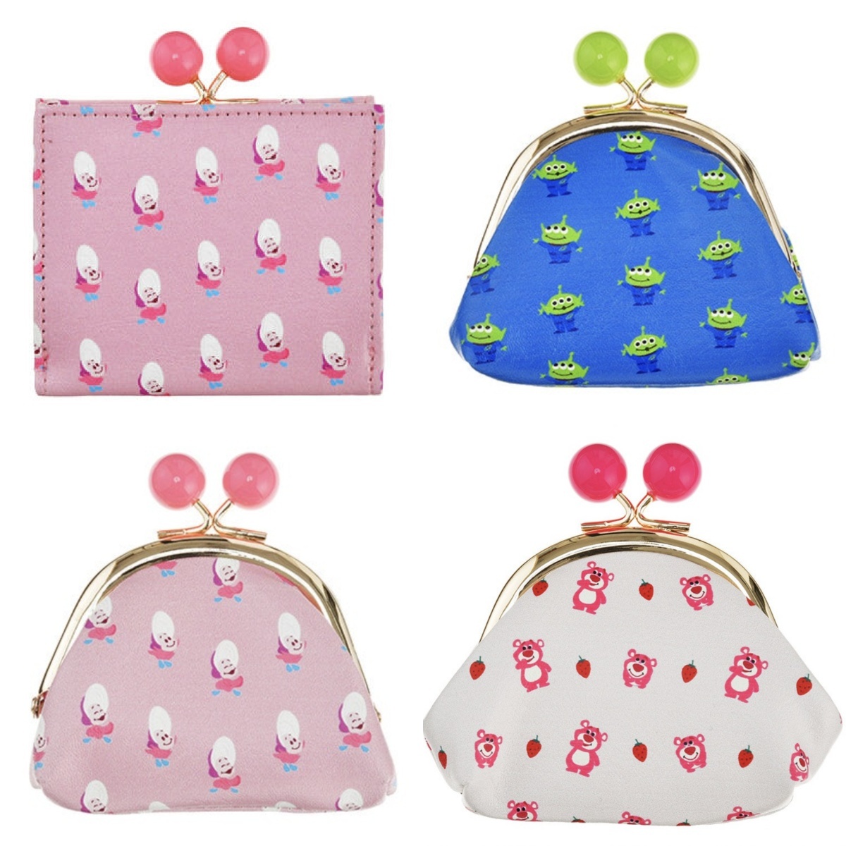 現貨┃日本 迪士尼 DISNEY 牡蠣寶寶 三眼怪 熊抱哥 球球 短夾 零錢包 口金包