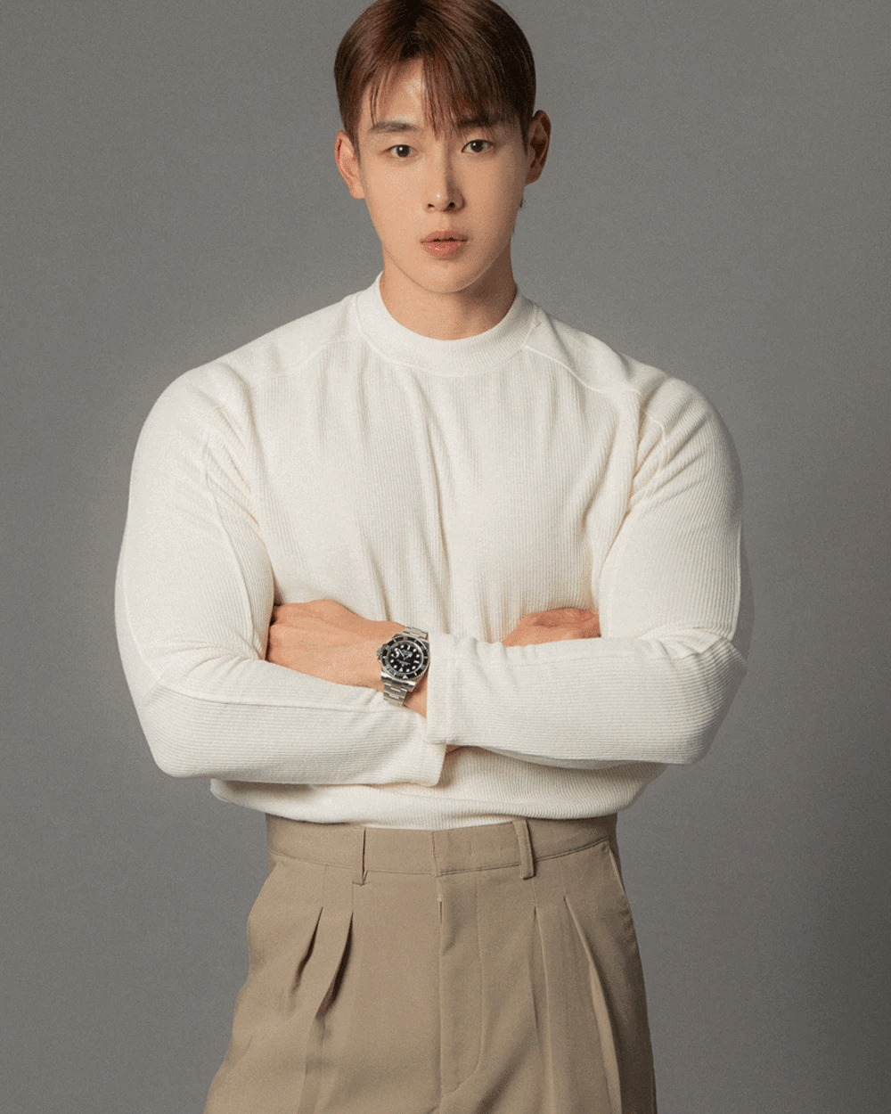 羅紋插肩半領T恤