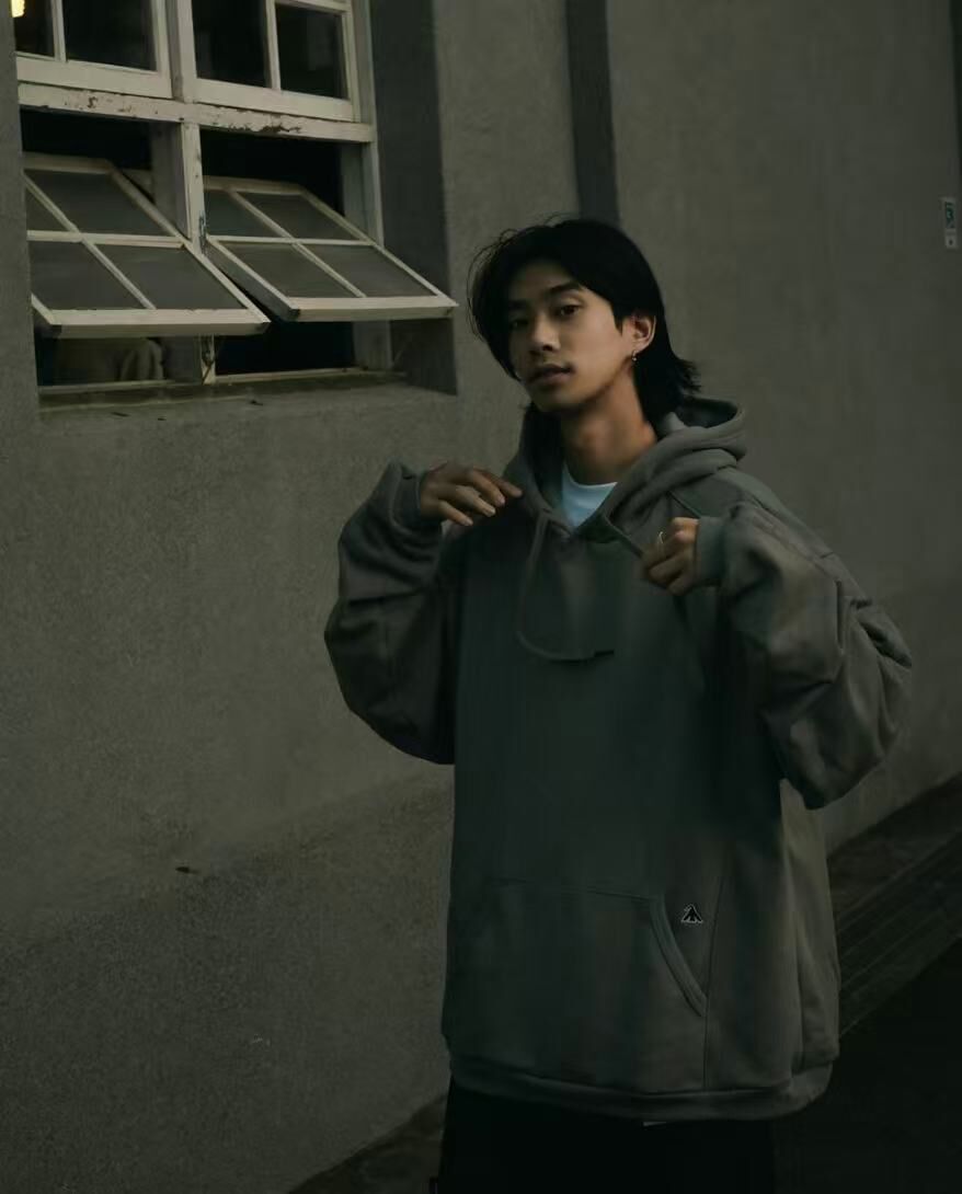 MELSIGN - Oversized Strap Hoodie - A-Gray