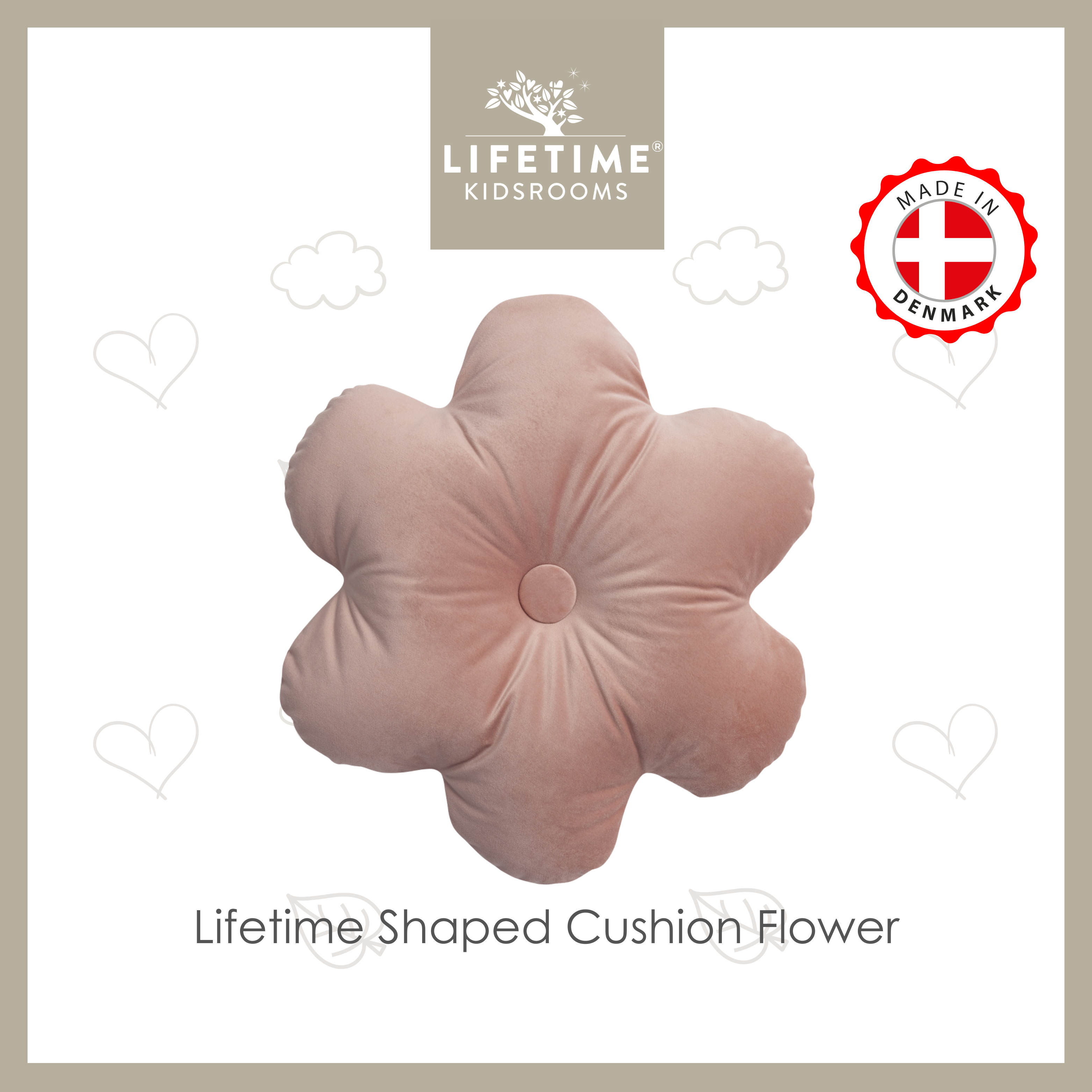 Lifetime Shaped Cushion Flower - Happy Rabbit