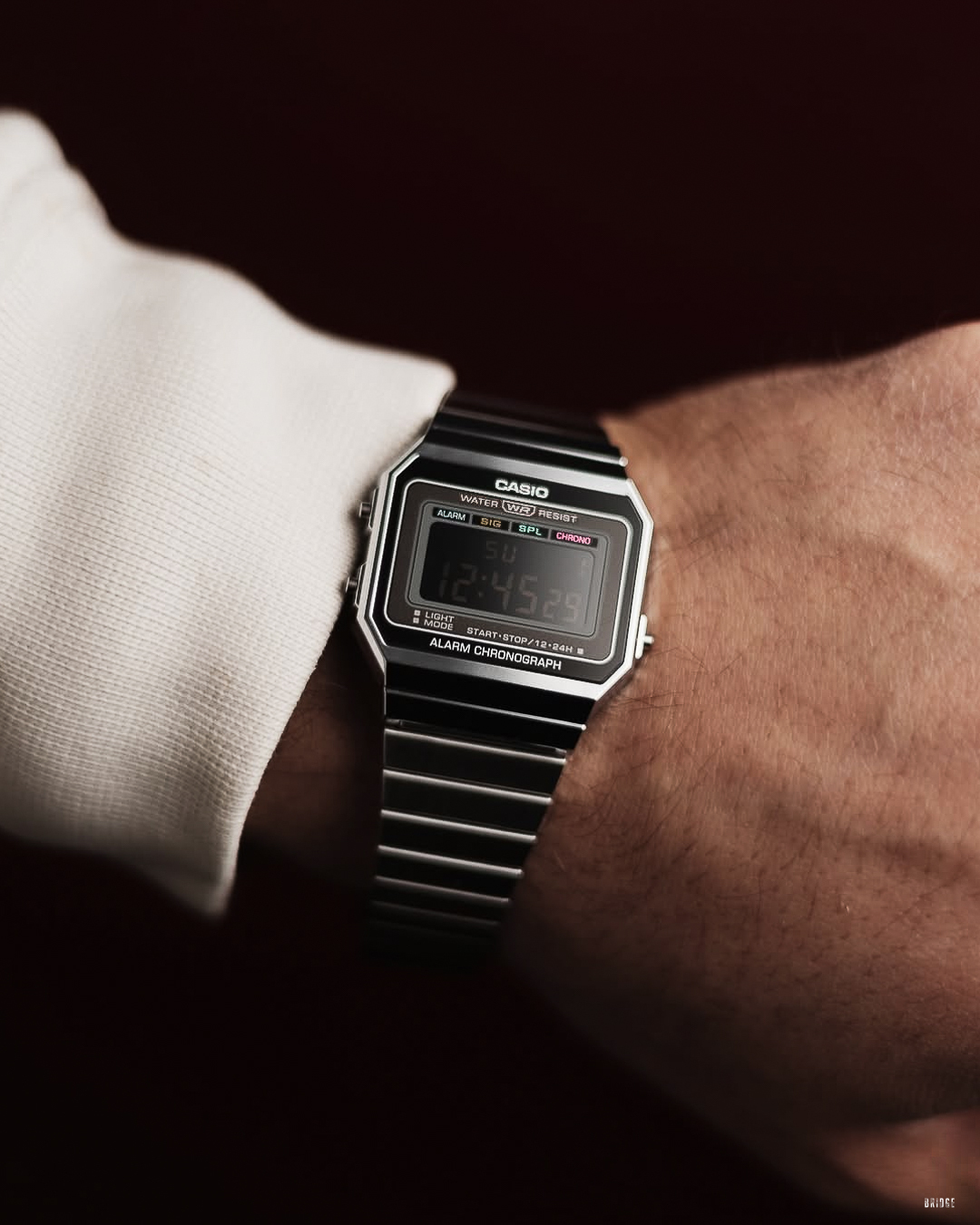 『 這就是 我要的金屬光澤！』casio digital unisex 銀