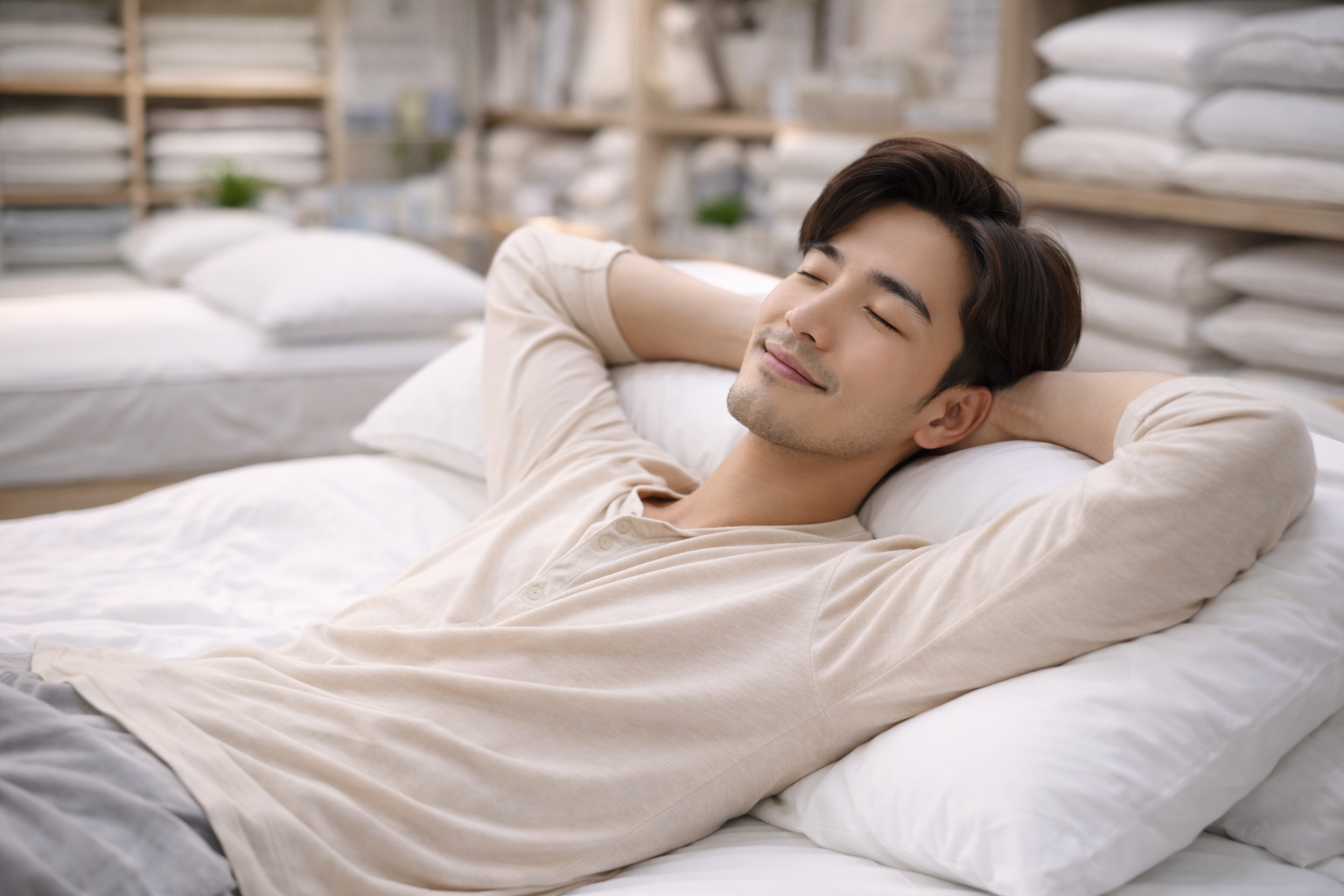 試躺枕頭示意圖