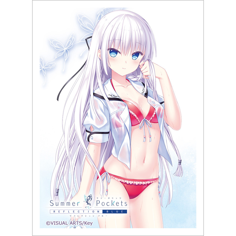 カーテン魂 卡套 - Summer Pockets REFLECTION BLUE スリーブ - 鳴瀬しろは/水着