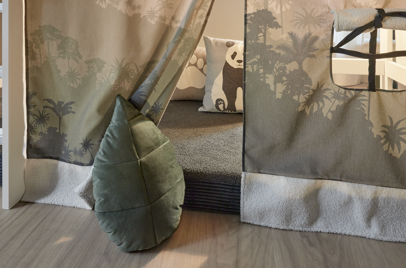 Lifetime Shaped Cushion Leaf - Panda Paradise