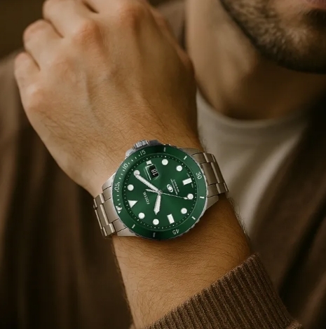 【FOSSIL】FS6032/FS6033 夜光 日期 游泳不鏽鋼 石英 手錶