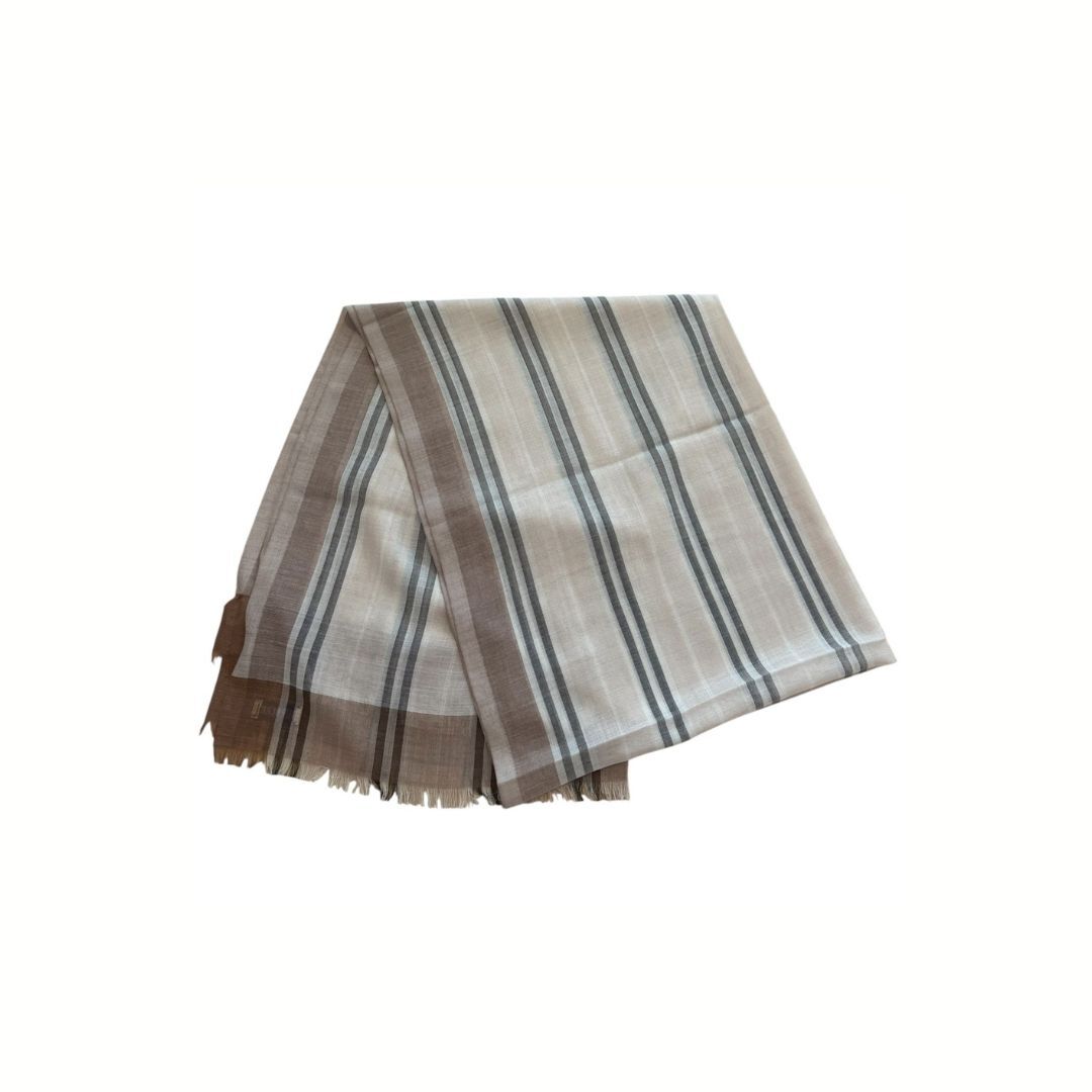 1BR0114-017 [BURBERRY] Scarf Light Taupe #81113241 (F-EU-E)