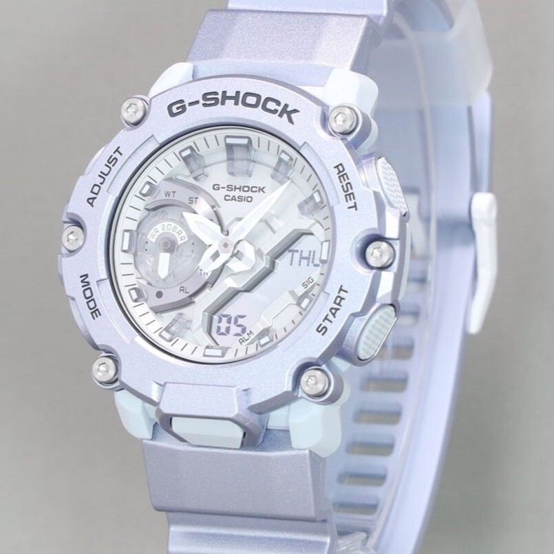 【CASIO 卡西歐】 G-SHOCK  強悍的過程中不斷進化 全新耐衝擊構造 雙顯手錶 GA-2200FF-8A