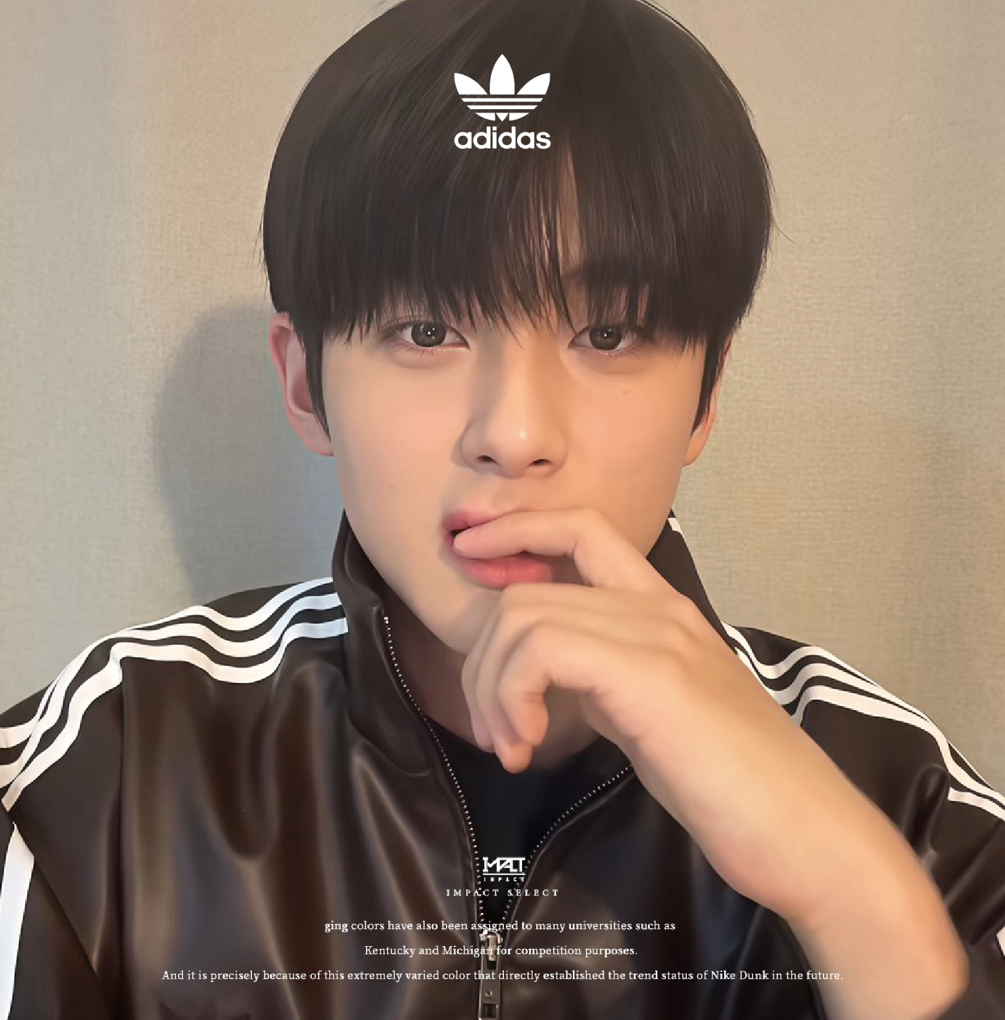 Adidas originals 三線 立領拉鍊夾克 皮外套 金旻奎同款 兩色 KQ5472/KQ5473