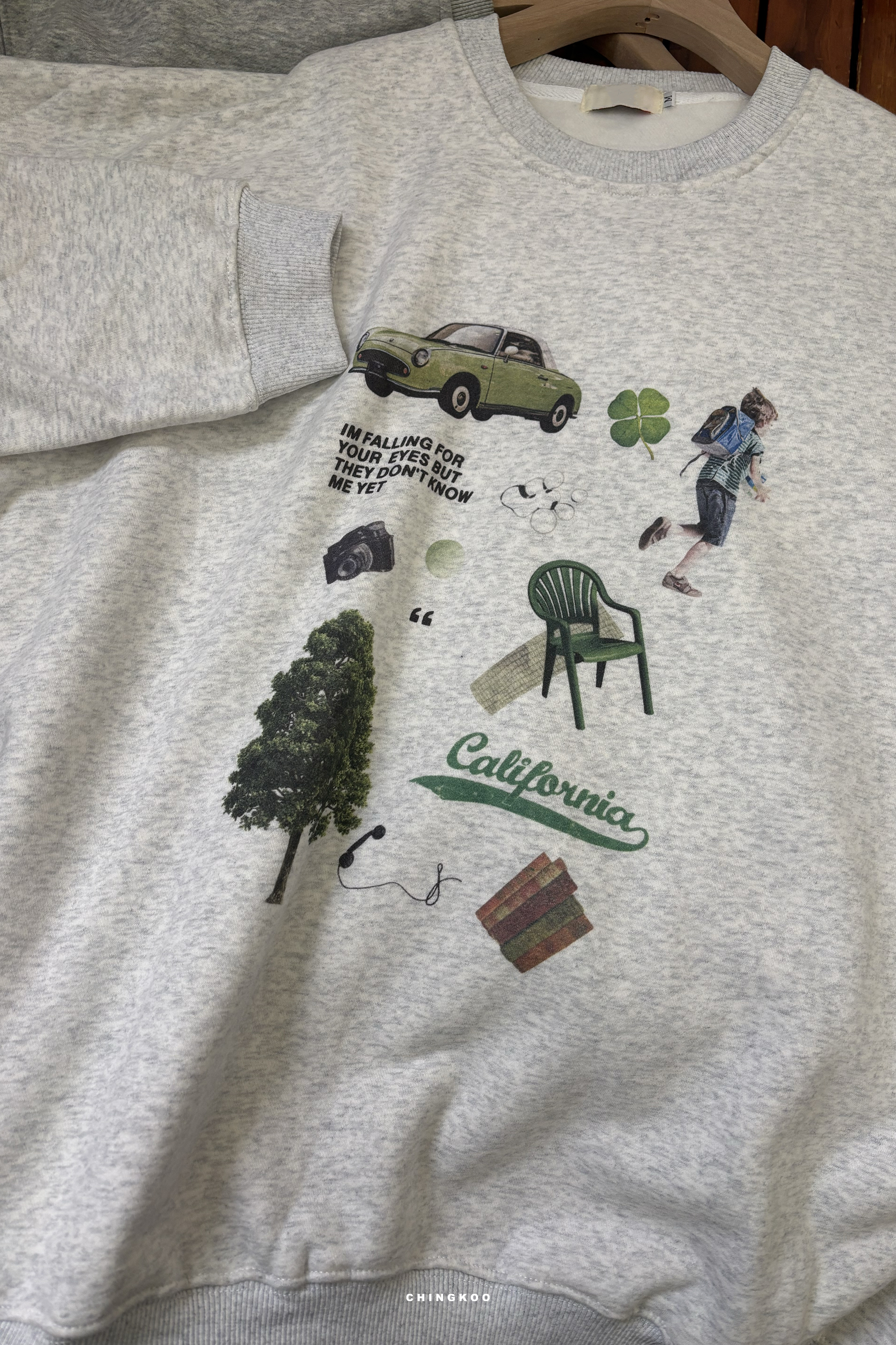 Winter Finale｜日常生活碎片刷毛大學t 2色