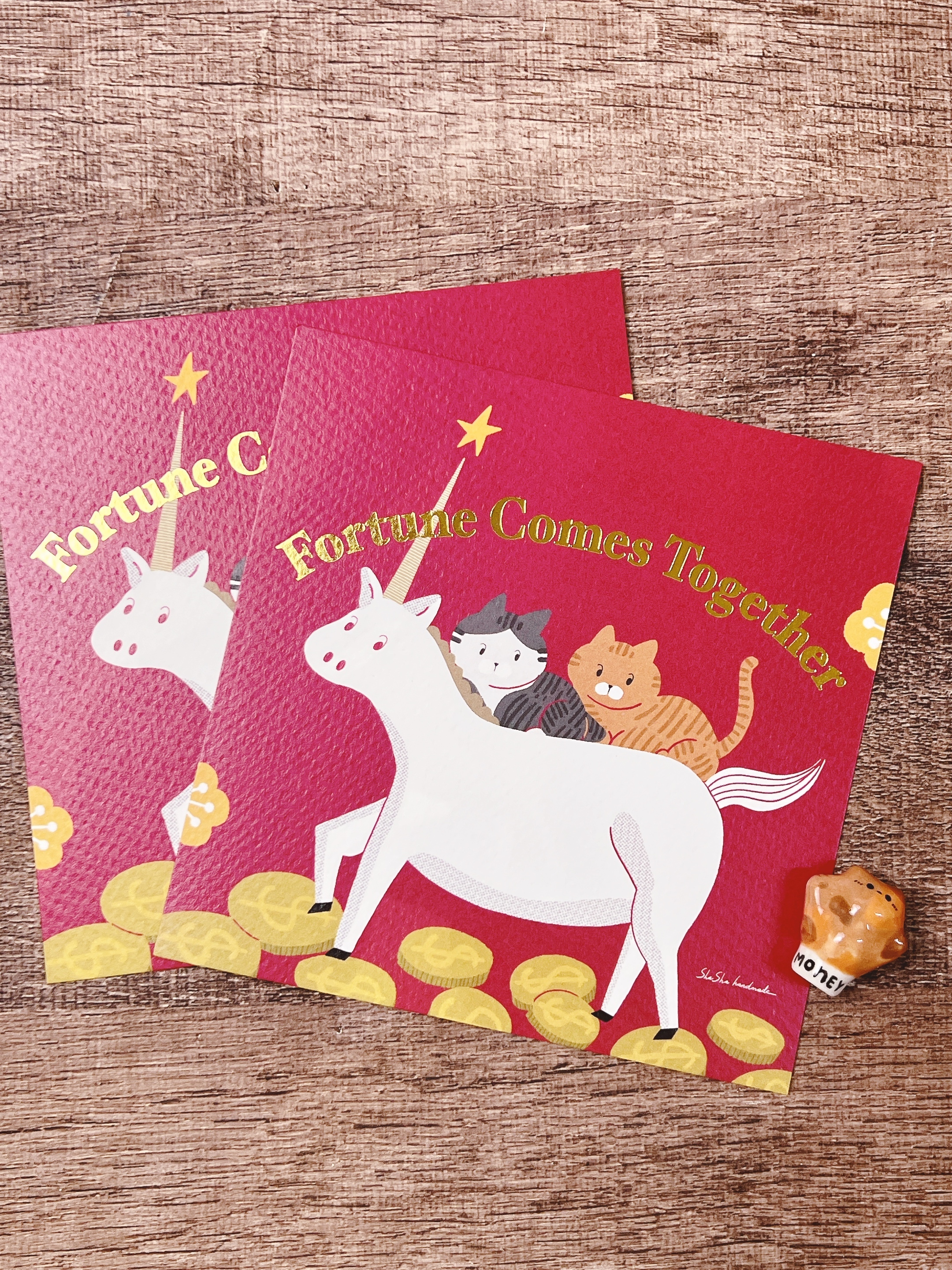 莎莎手作｜2026馬年燙金春聯