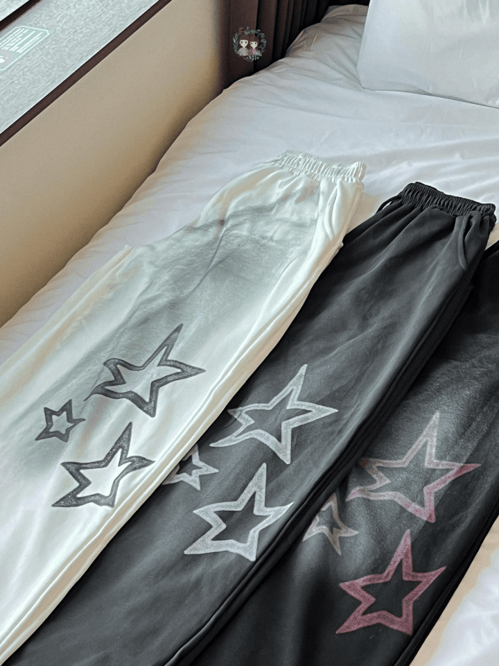 超特別染色星星噴漆棉褲〈🇰🇷DAY 1〉