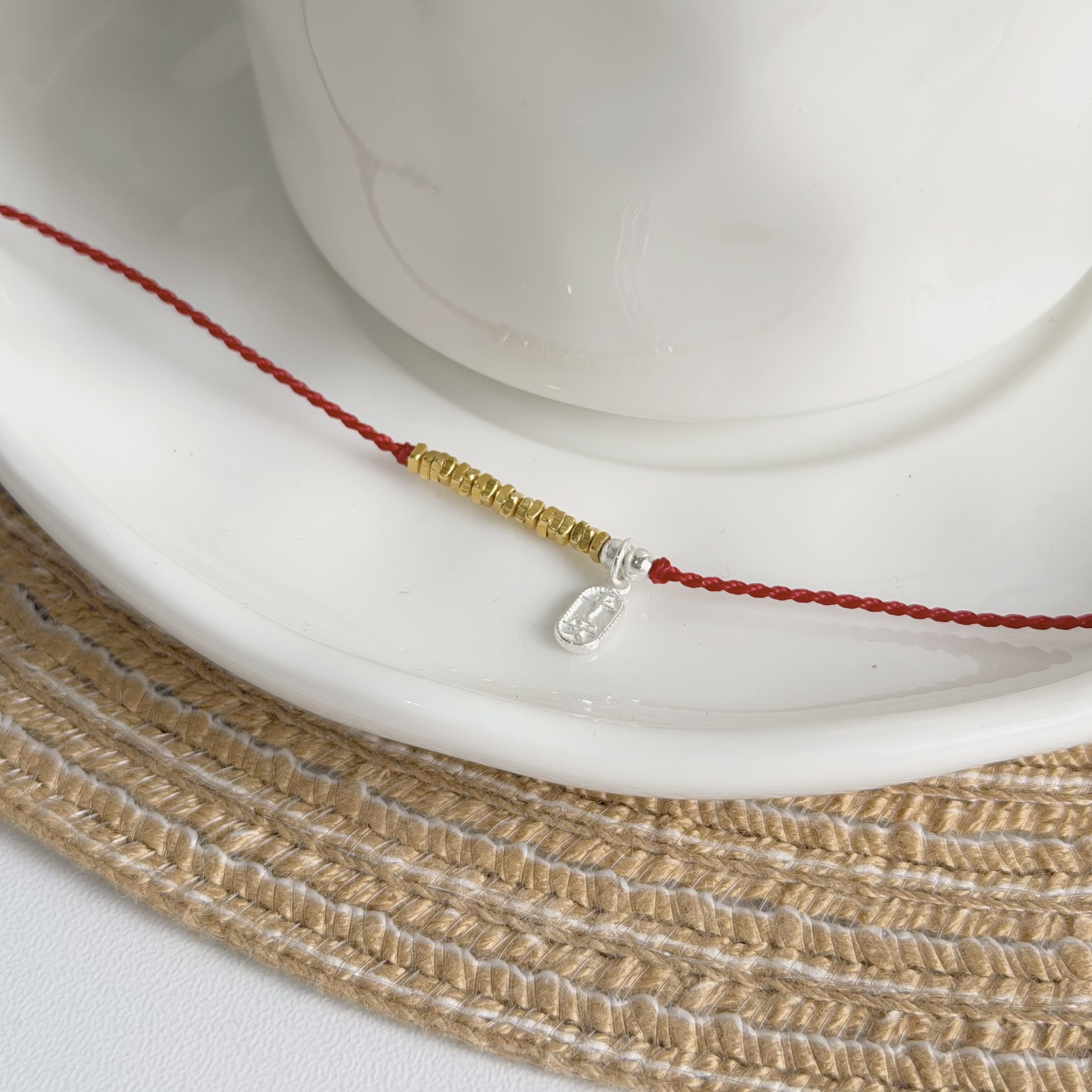 Q228平安碎金純銀紅線