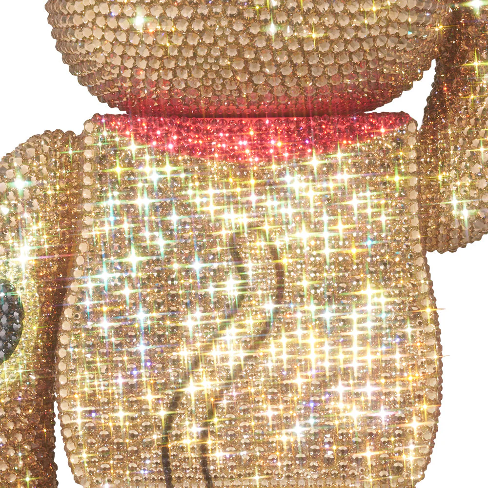 CRYSTAL DECORATE クリスタルデコレイト 招き猫 招財貓 金 千万両  400％ BE@RBRICK