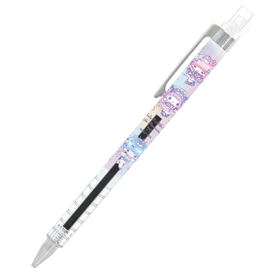 日本My Melody x Little Twin Stars 50週年紀念DOLLY系列0.5mm黑色原子筆 日本製 [平行進口]
