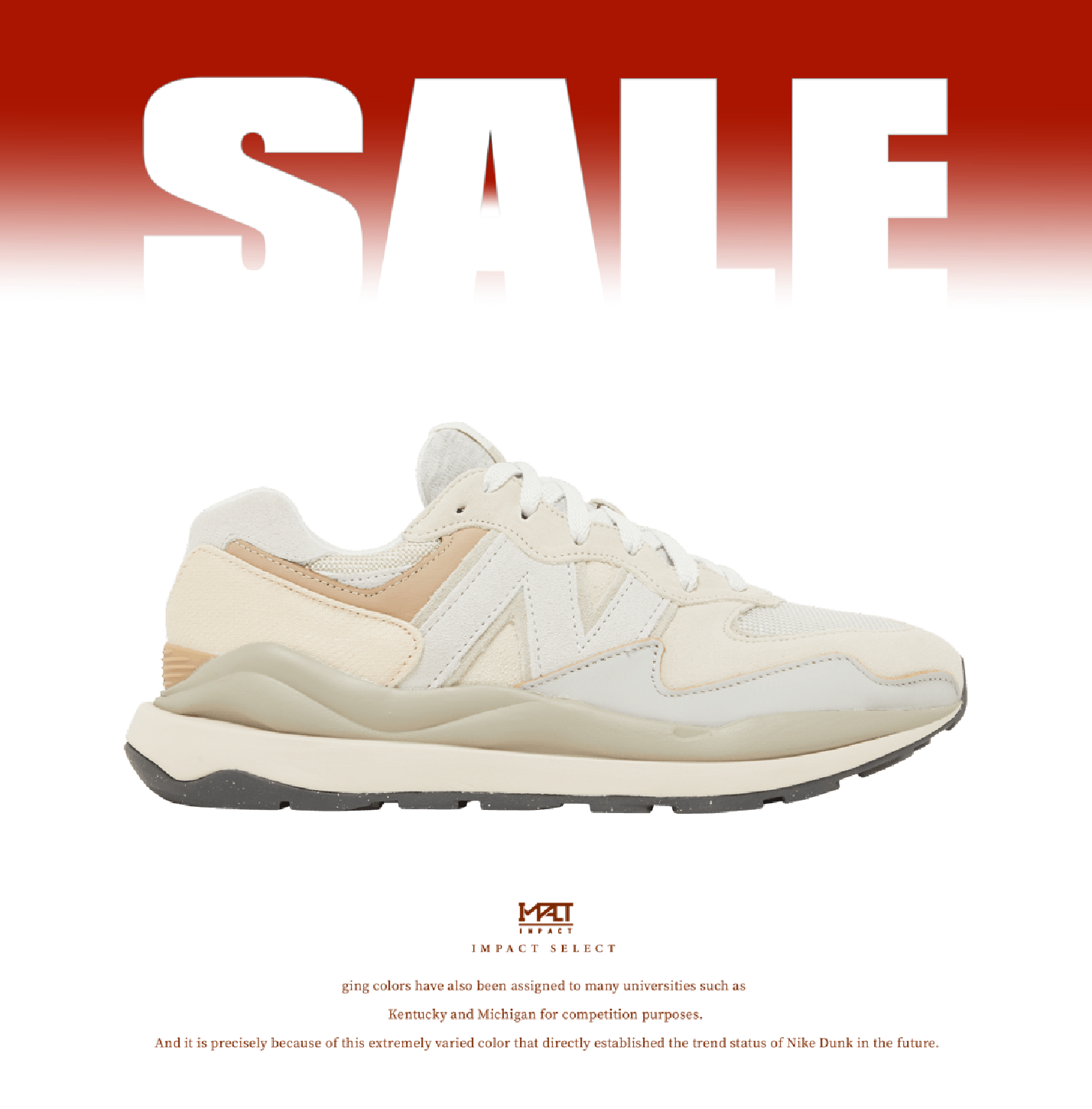 【清倉優惠】New Balance 5740 復古麂皮 淡奶茶色 W5740CHA