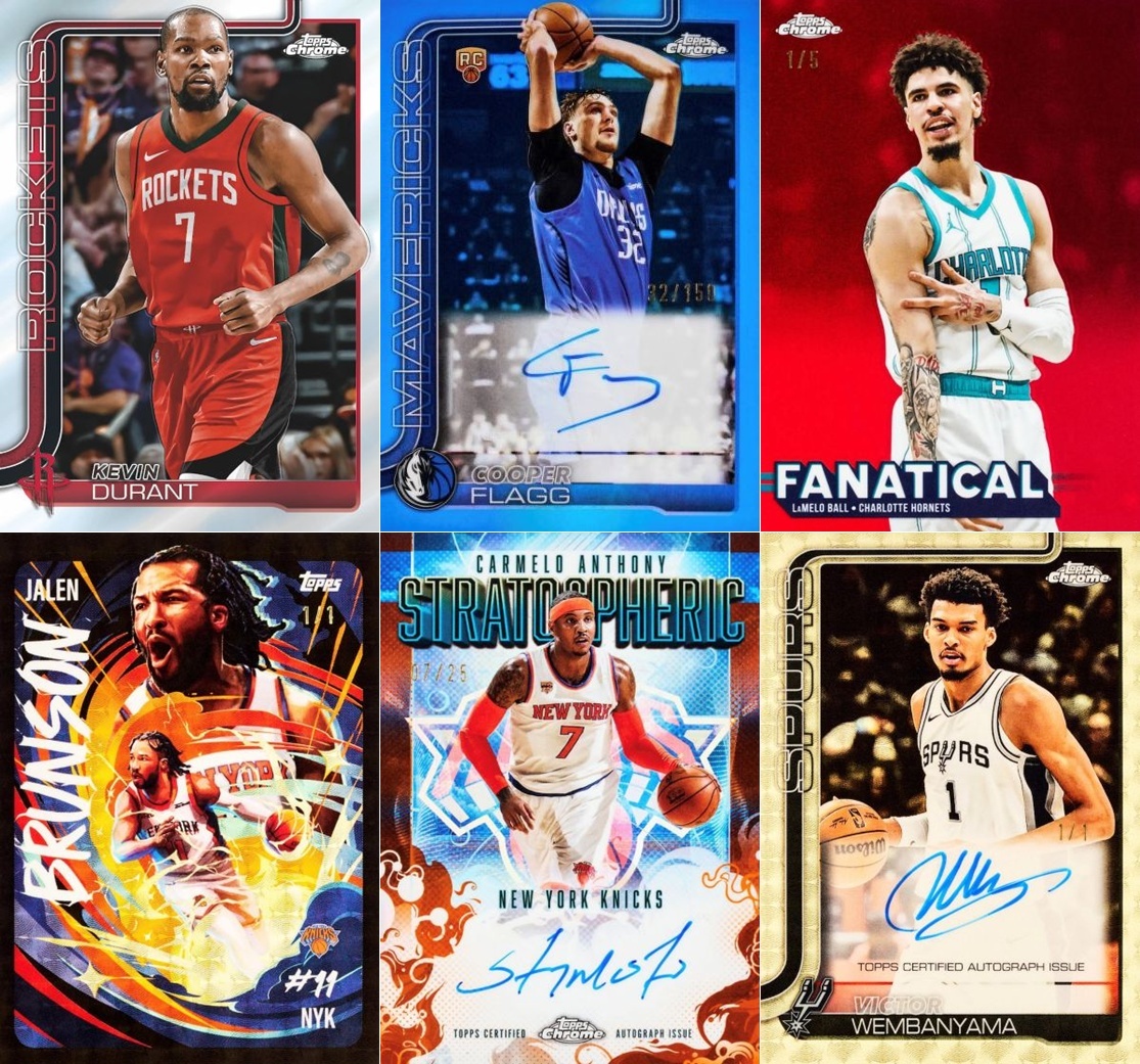 2025-26 Topps Chrome Basketball Value Box 球員卡 卡盒