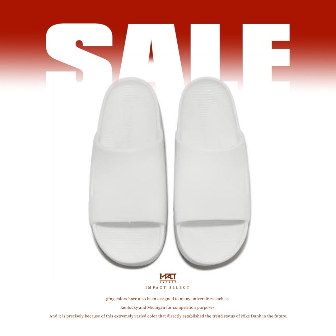 【清倉優惠】Nike Wmns Calm Slide  全白 微厚底 麵包拖 防水 DX4816-100