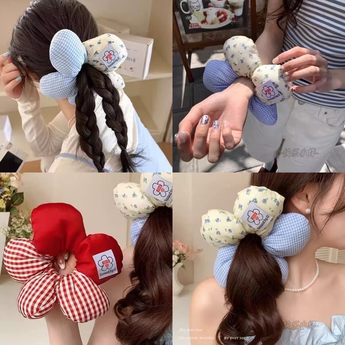 [2 FOR RM10] Korean Floral Summer Scrunchies