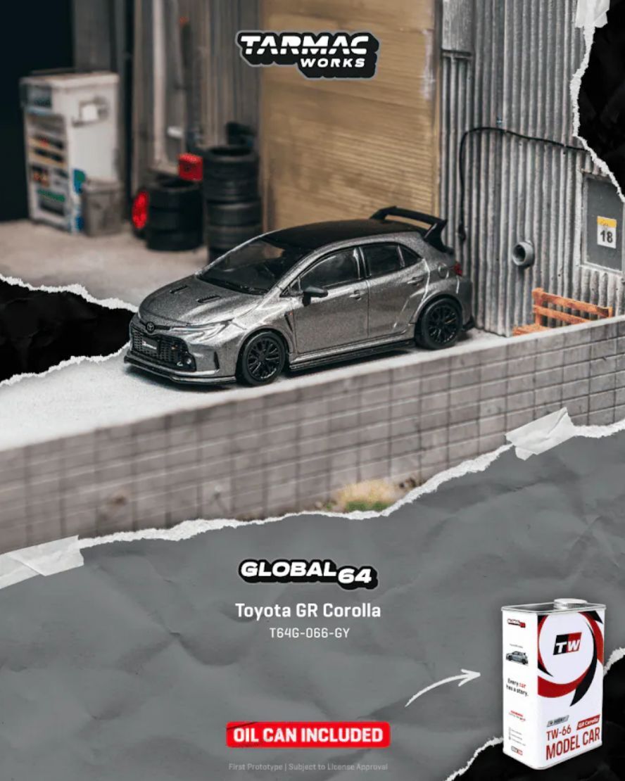 預訂 Pre Order - Tarmac Works Toyota GR Corolla Grey