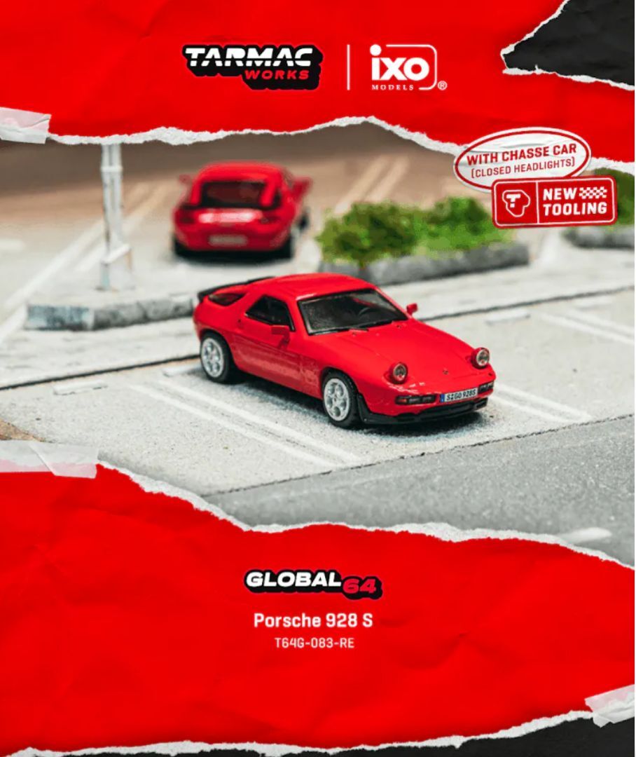 預訂 Pre Order - Tarmac Works Porsche 928 S Red