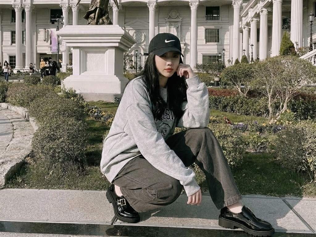 Sanly Joy 孟克厚底樂福鞋的舒適度與防滑優勢，對比穿高跟鞋在石板路上的危險與不便，強調真皮手工鞋是兼顧美照與舒適的最佳選擇。