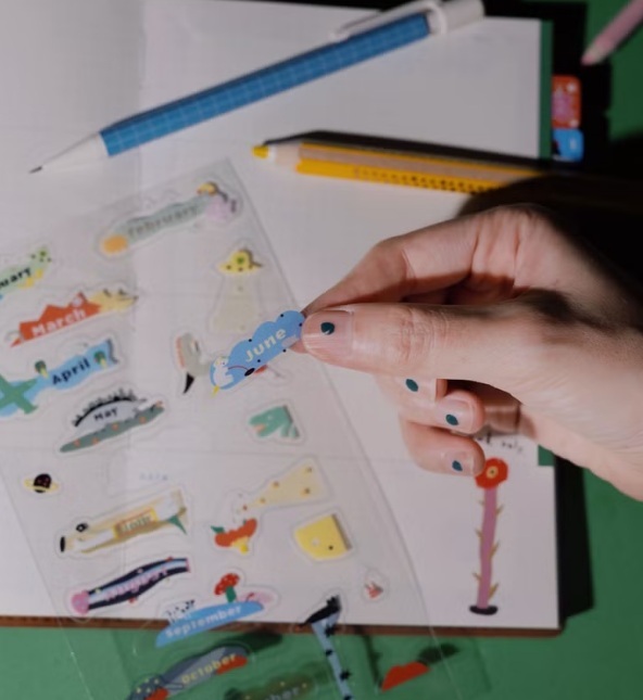 馬卡龍腳趾．I Will Stand By You 月份貼紙