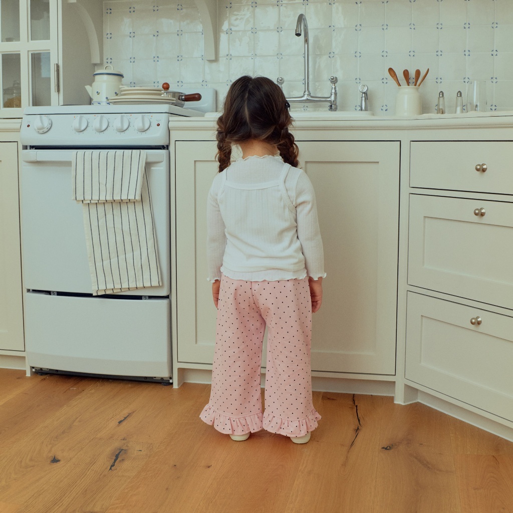 正韓春 1stblue 愛心小點點長褲