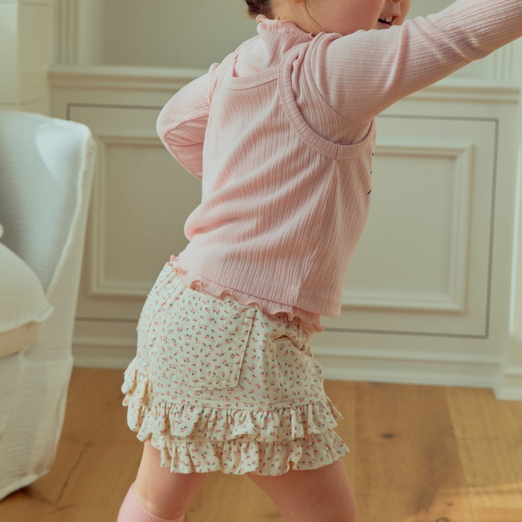 正韓春 1stblue 春季碎花短褲