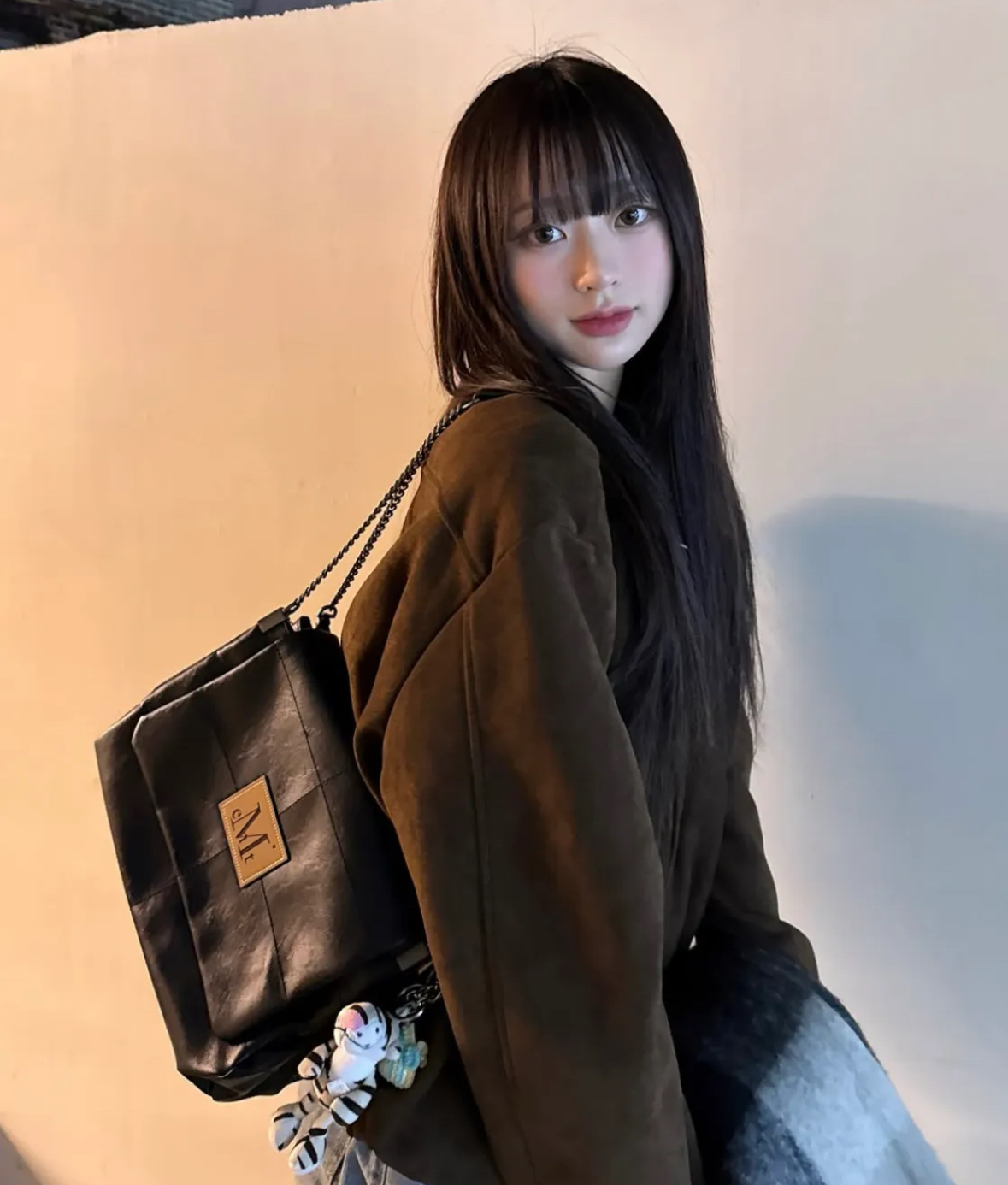 🇰🇷 Mucent Infinity 皮革鏈條單肩包 側肩包/預購