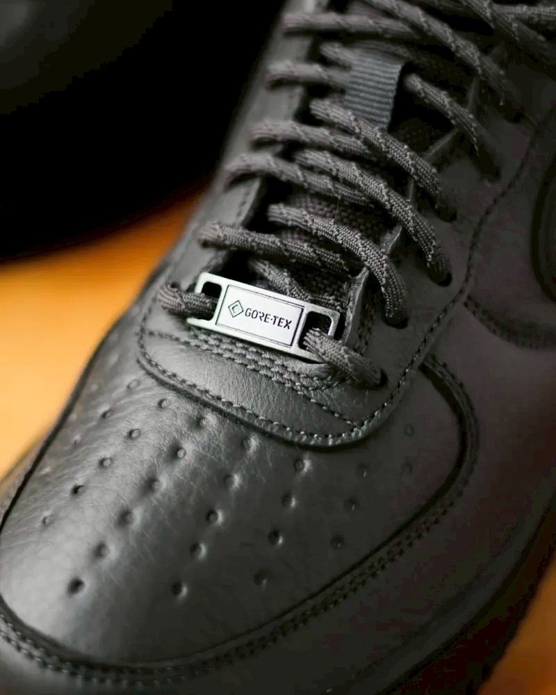 Nike Air Force 1 GORE-TEX Vibram "Black" 全黑 防水 皮革 低筒休閒鞋 男鞋