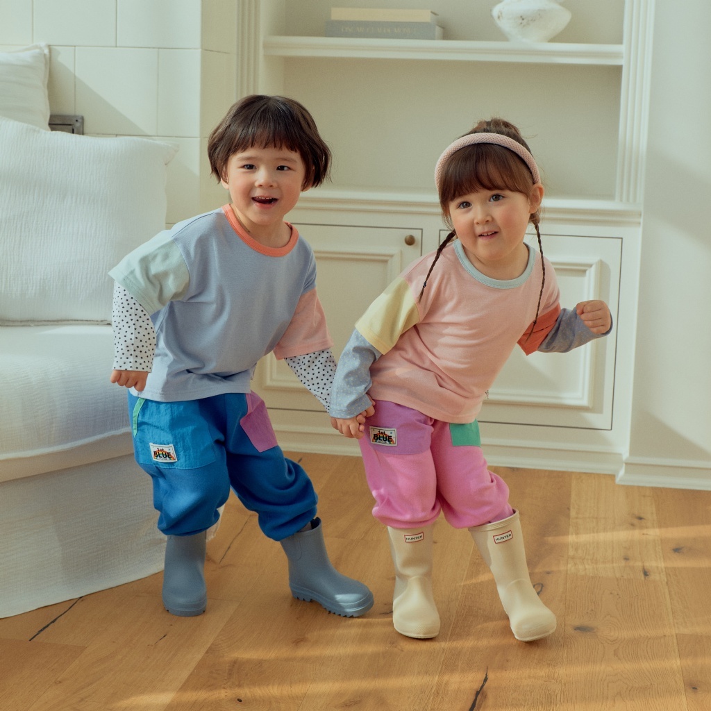 正韓春 1stblue 淘氣假兩件圓領上衣