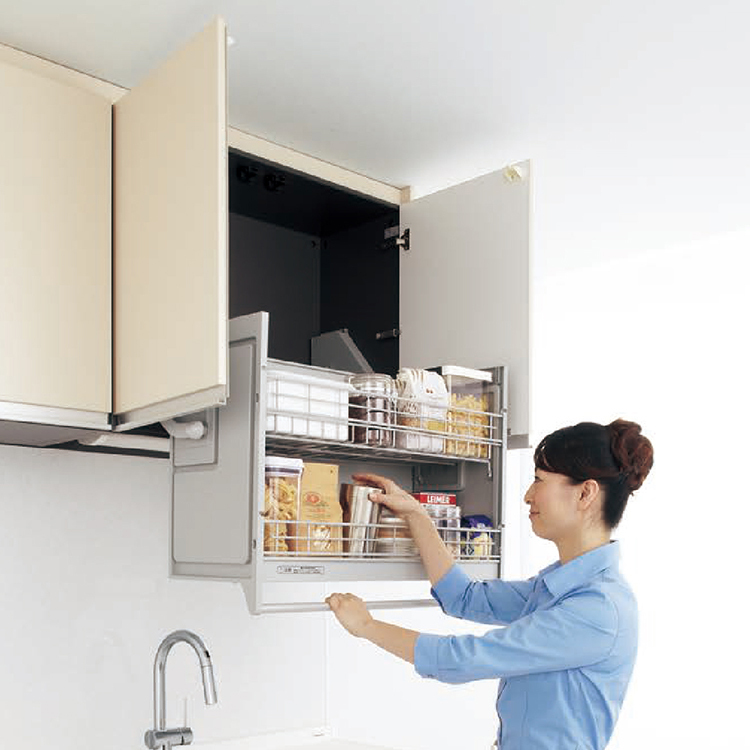 日本製 手動升降拉籃 90cm