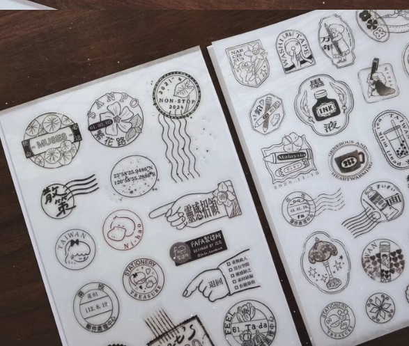 fafa製造所．文具郵戳 轉印貼紙