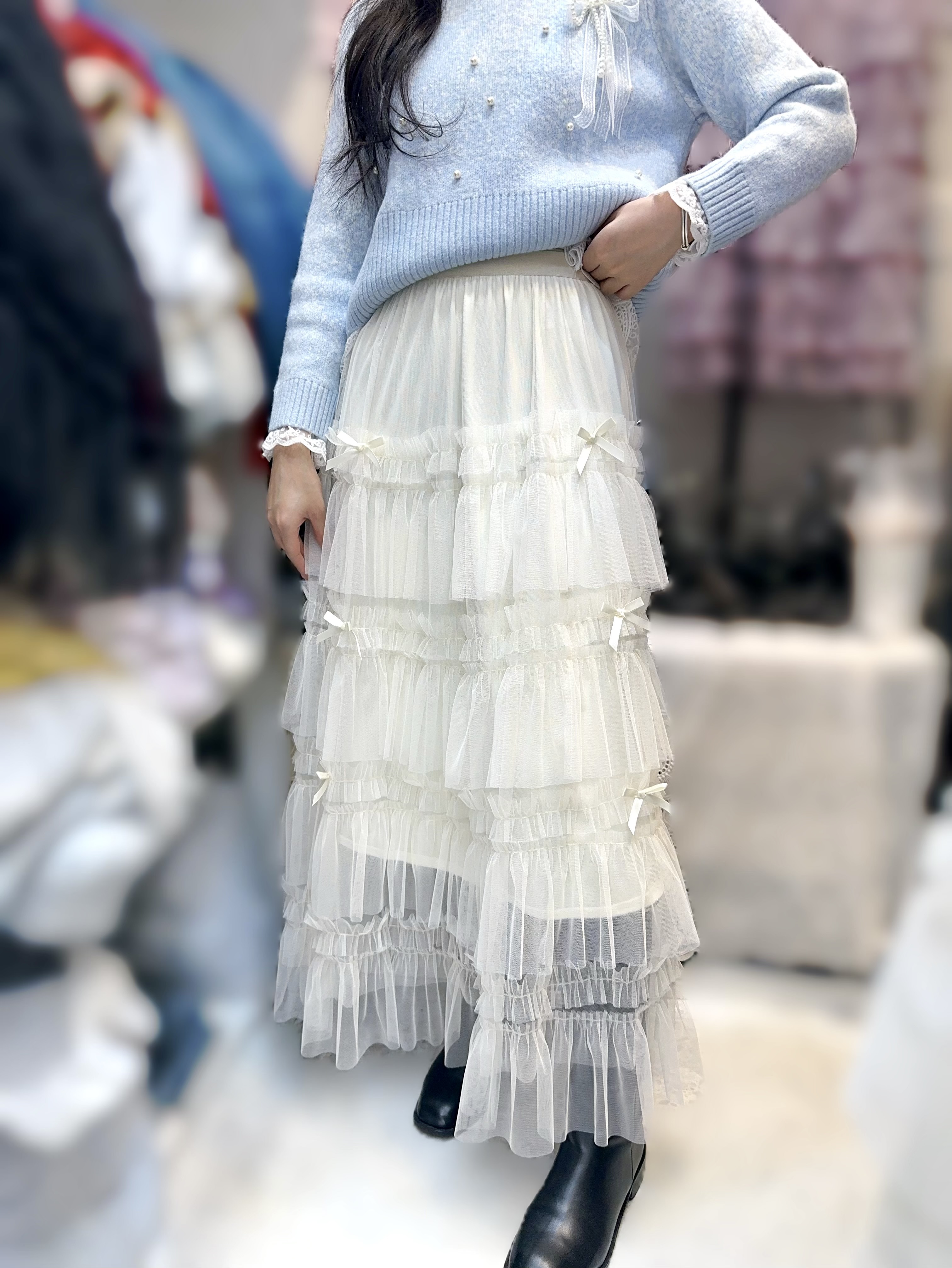 J29  紗裙 腰26-43 長38 $419 (一口價)