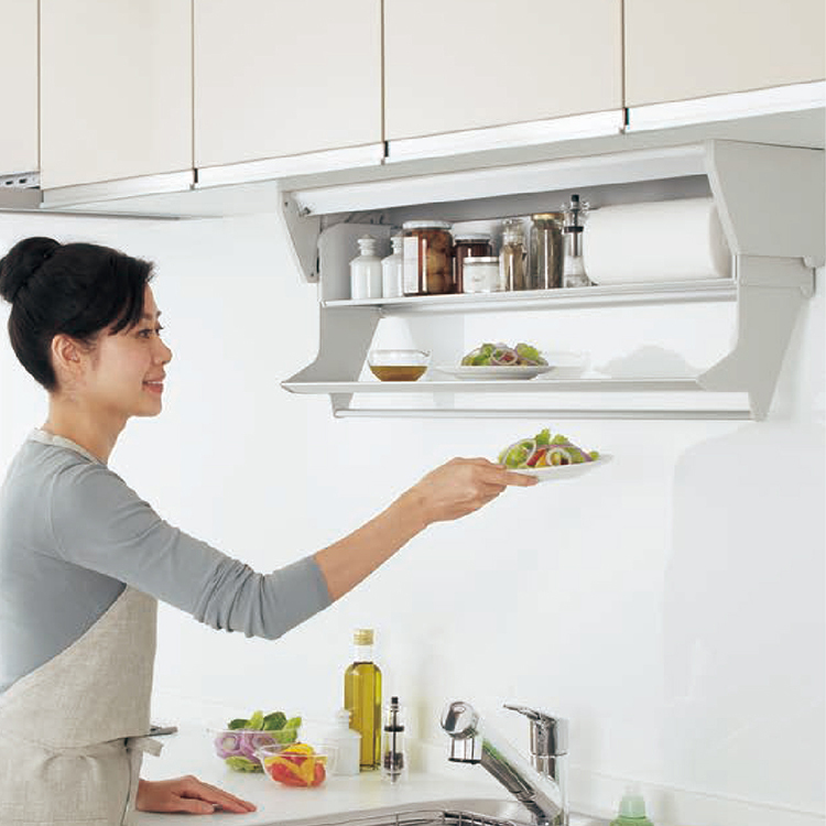 日本製 下拉式收納架