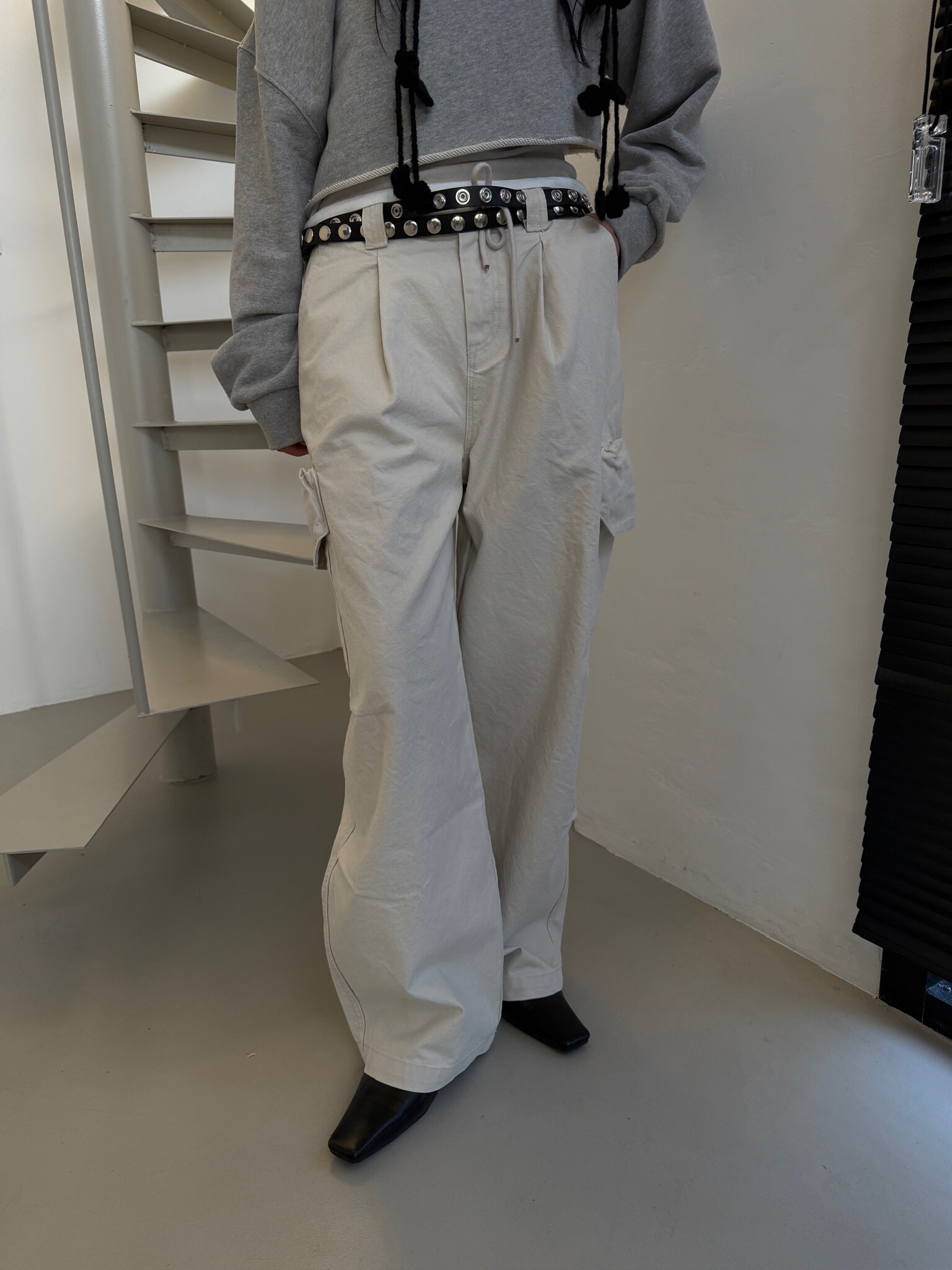 Twilled cargo trosuers