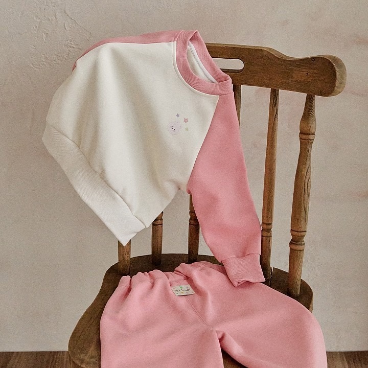 26S/S DTD彩虹樂園拼色系列-登園衛衣上下套裝