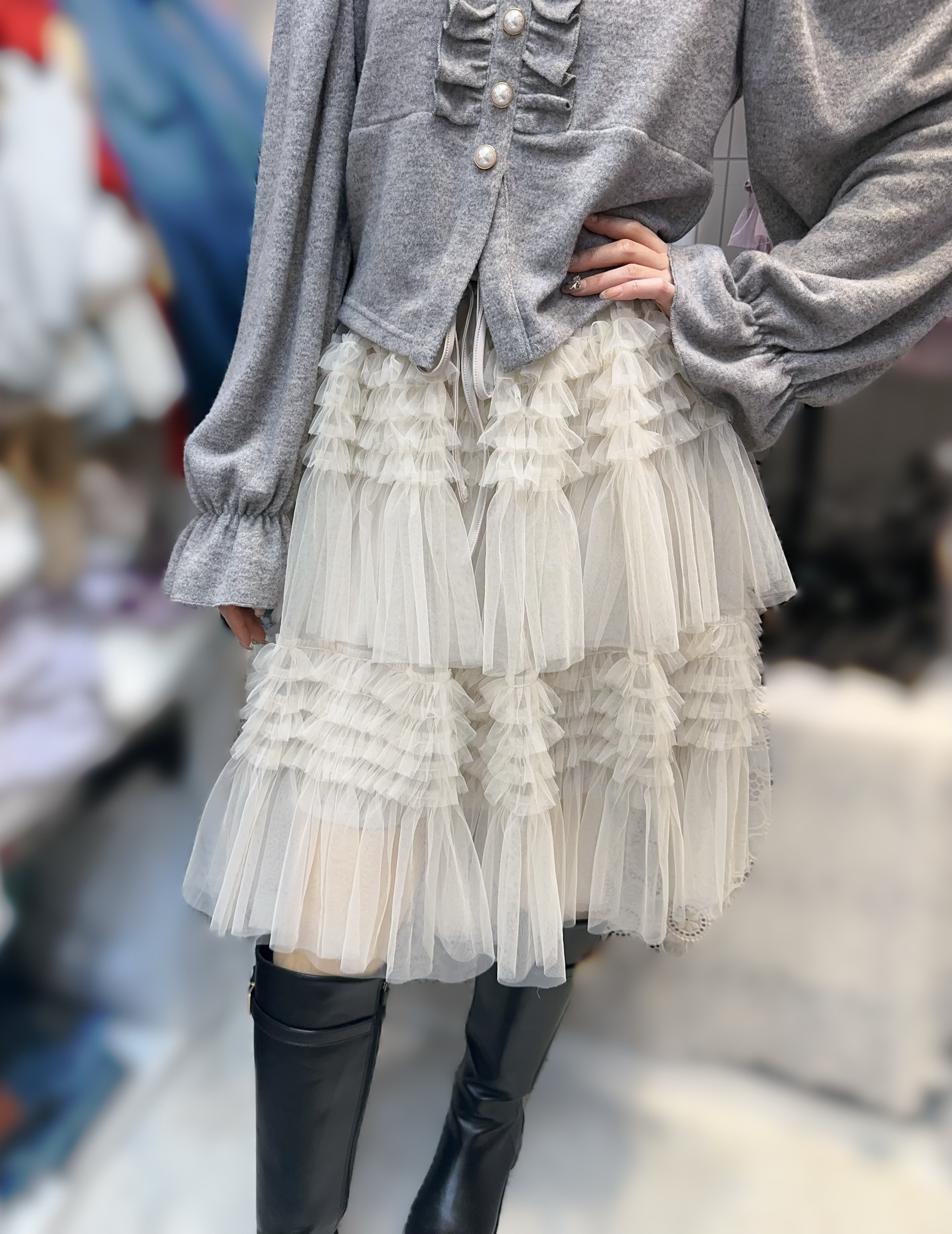 J09  雪紡裙腰25-38 長22.5 $439 (一口價)