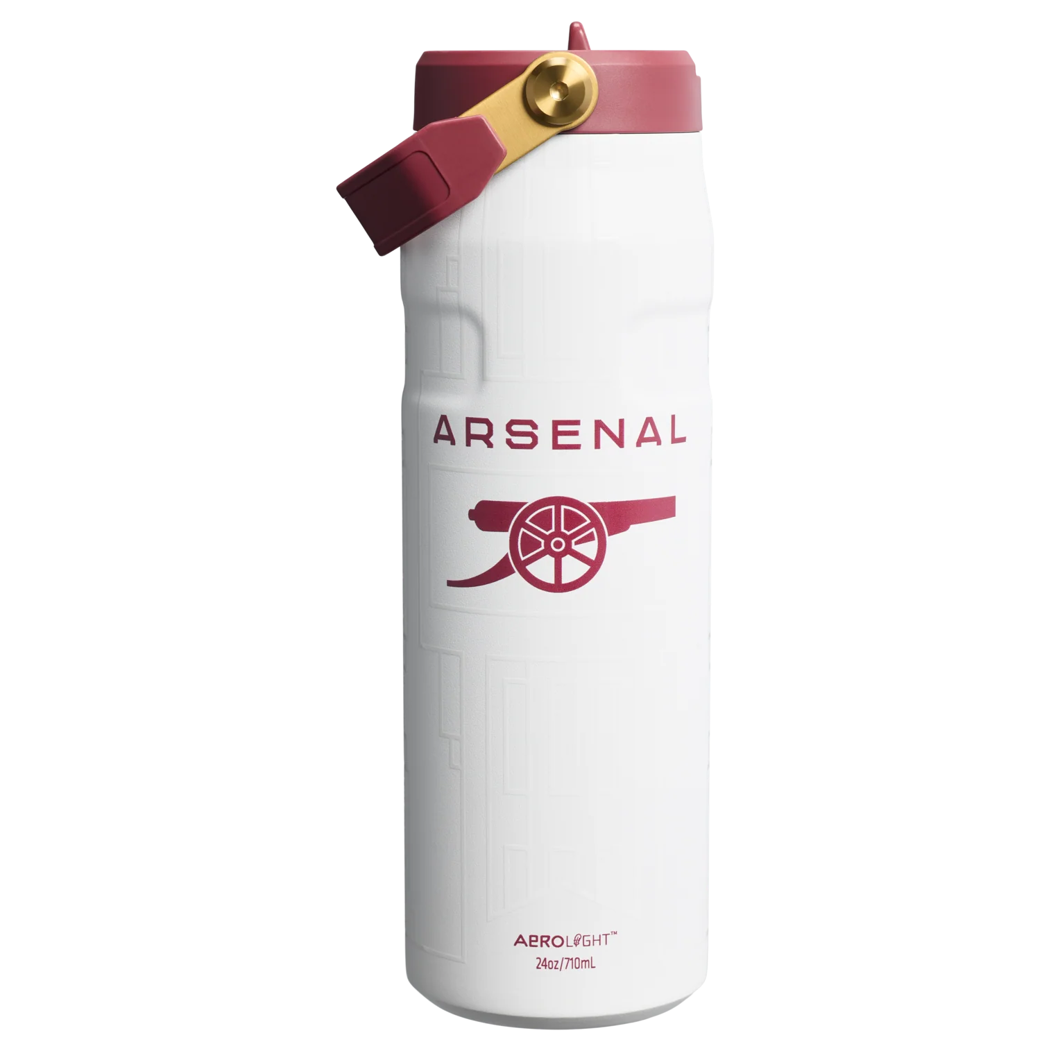 少 量 現 貨丨STANLEY 1913 X ARSENAL IceFlow™ Bottle Flip Straw 2.0 24OZ 手提摺疊吸管杯