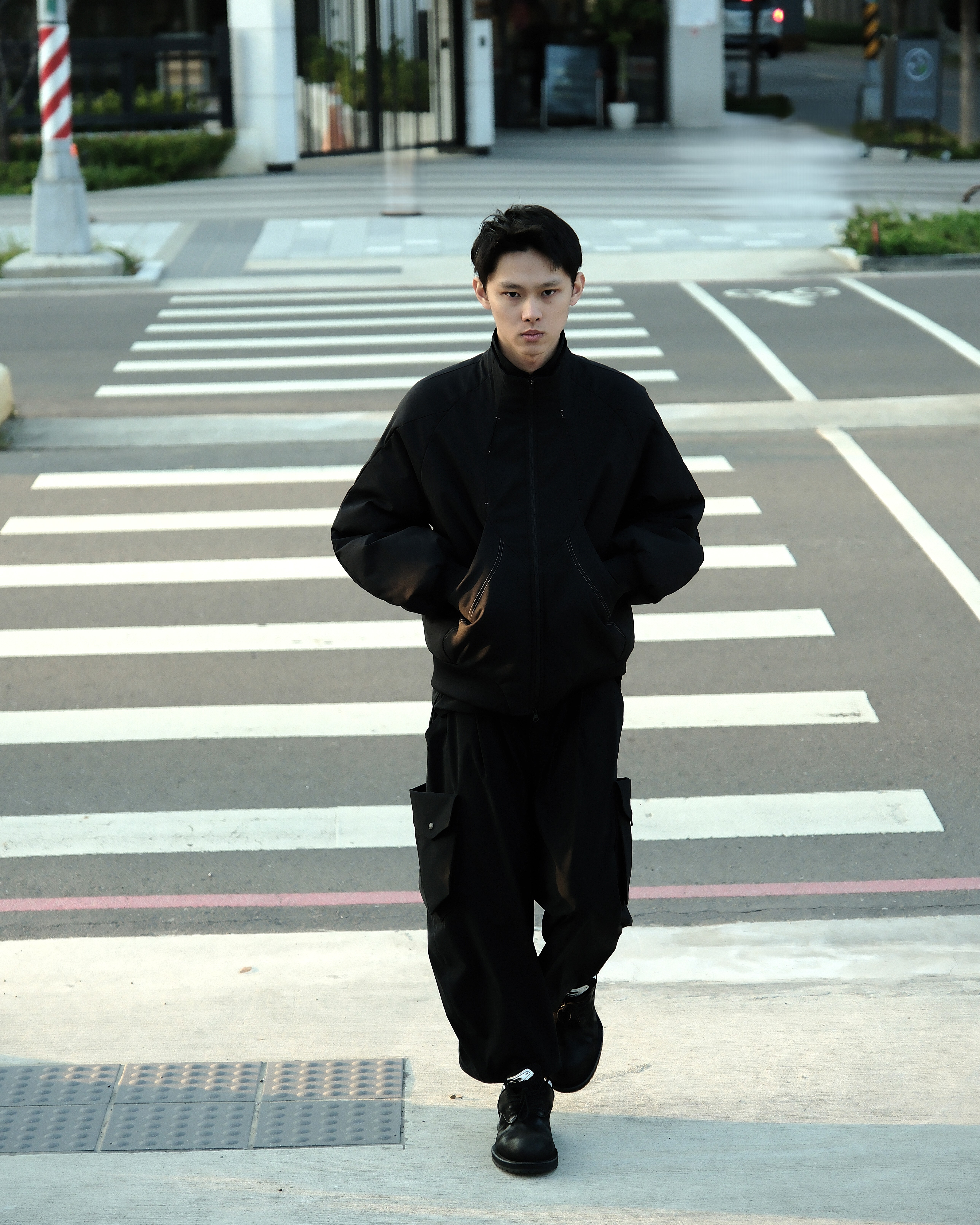 2025AW oqLiq Double-Strand Stand Collar Jacket 日本 SOLOTEX® 機能 風行 寬鬆 夾克 外套 現貨 25AO03