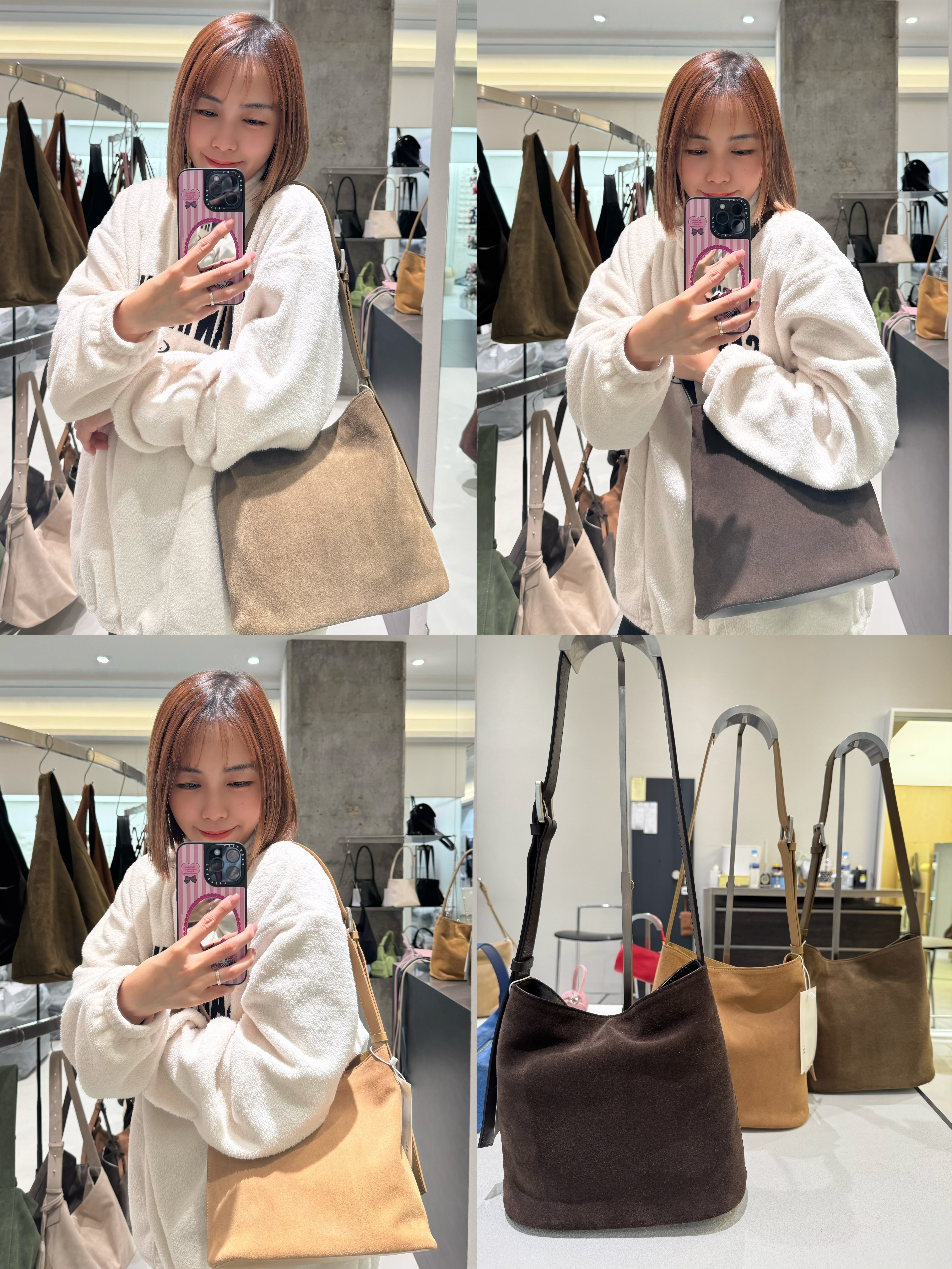 A1DE18 牛皮粗帶方型中包*3色