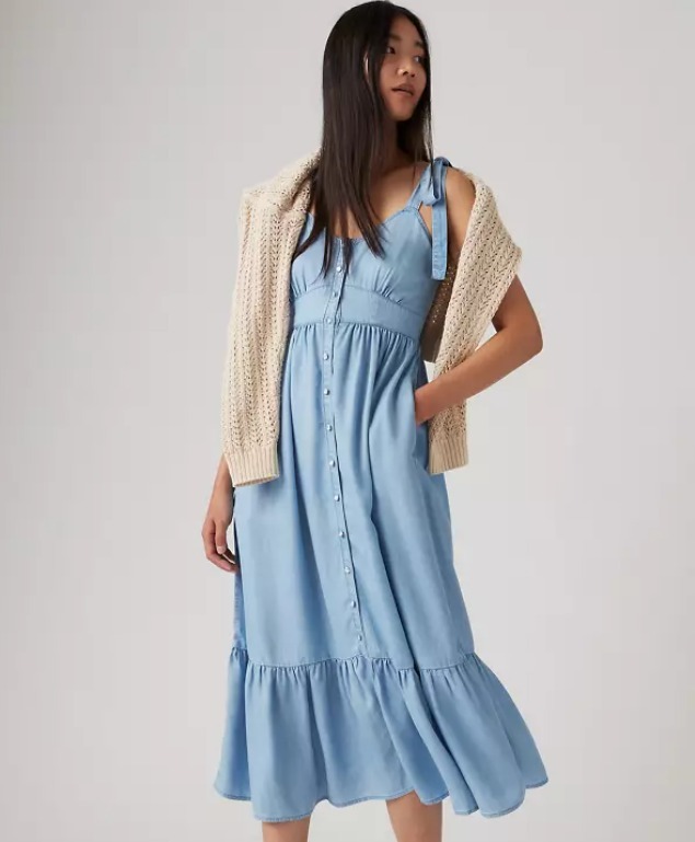 【現貨】LEVIS Katherine H011554 無袖中長連身裙