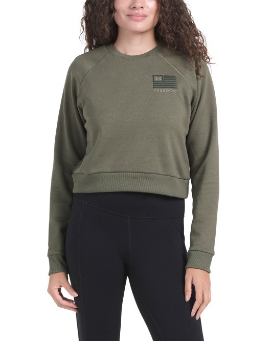 【預購】UNDER ARMOUR Rival Freedom H011555 女裝短圓領衛衣