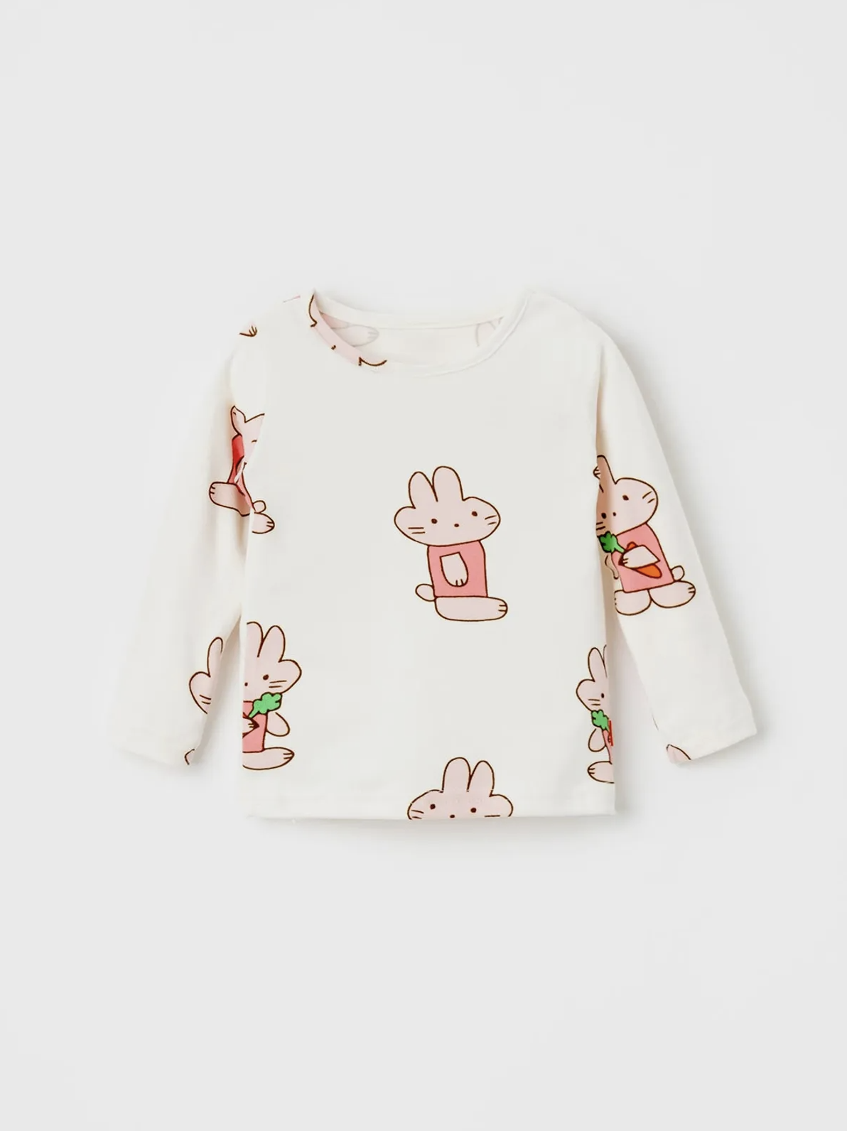 韓國品牌 OZKIZ 粉紅兔子居家套裝 (上衣＋褲)