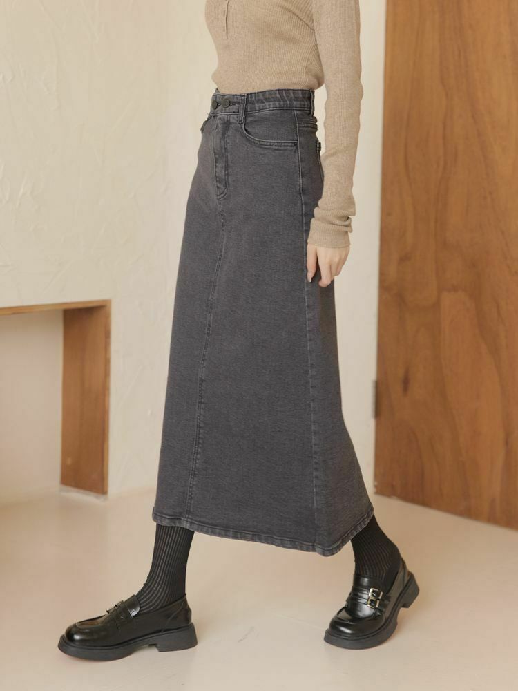 遮肉推薦 彈性修身牛仔裙