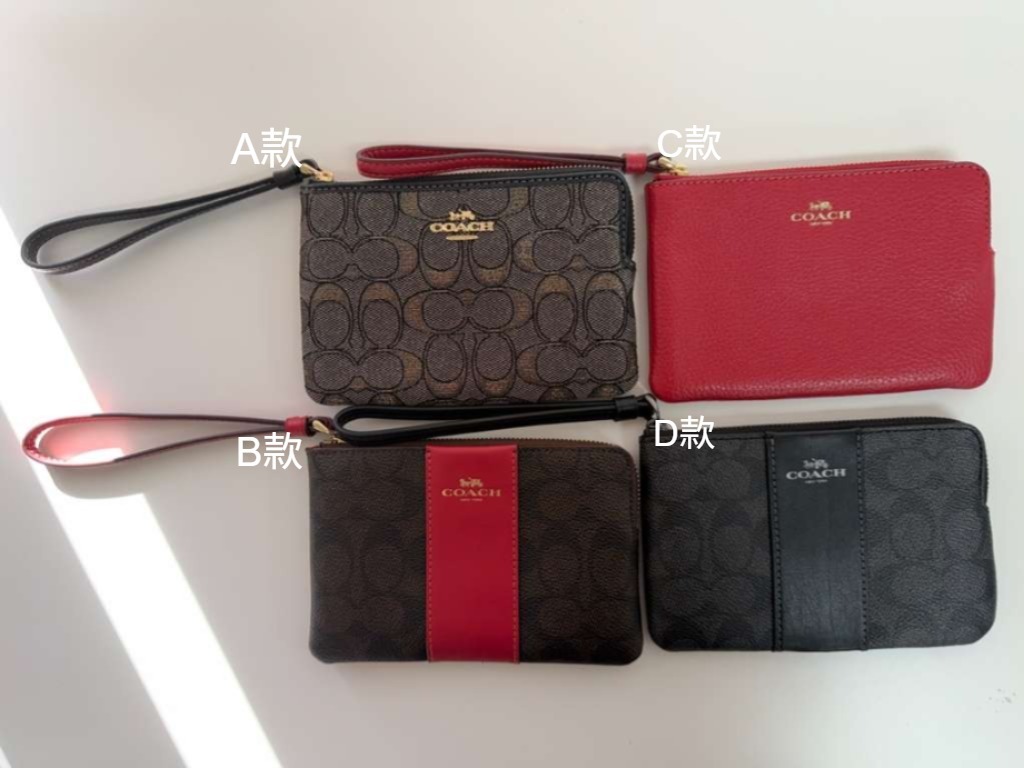 【現貨】COACH H011562 經典LOGO拉鍊手拿包