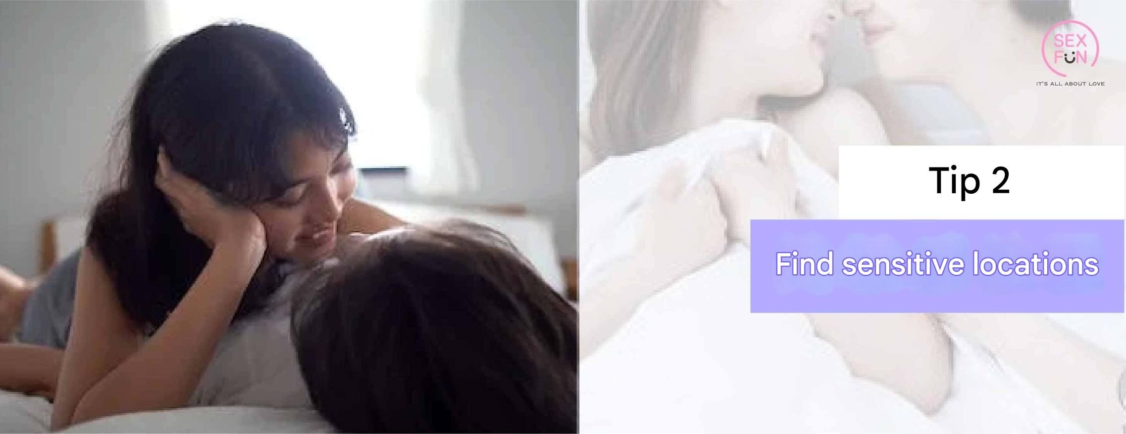 Lesbian couple foreplay techniques illustration