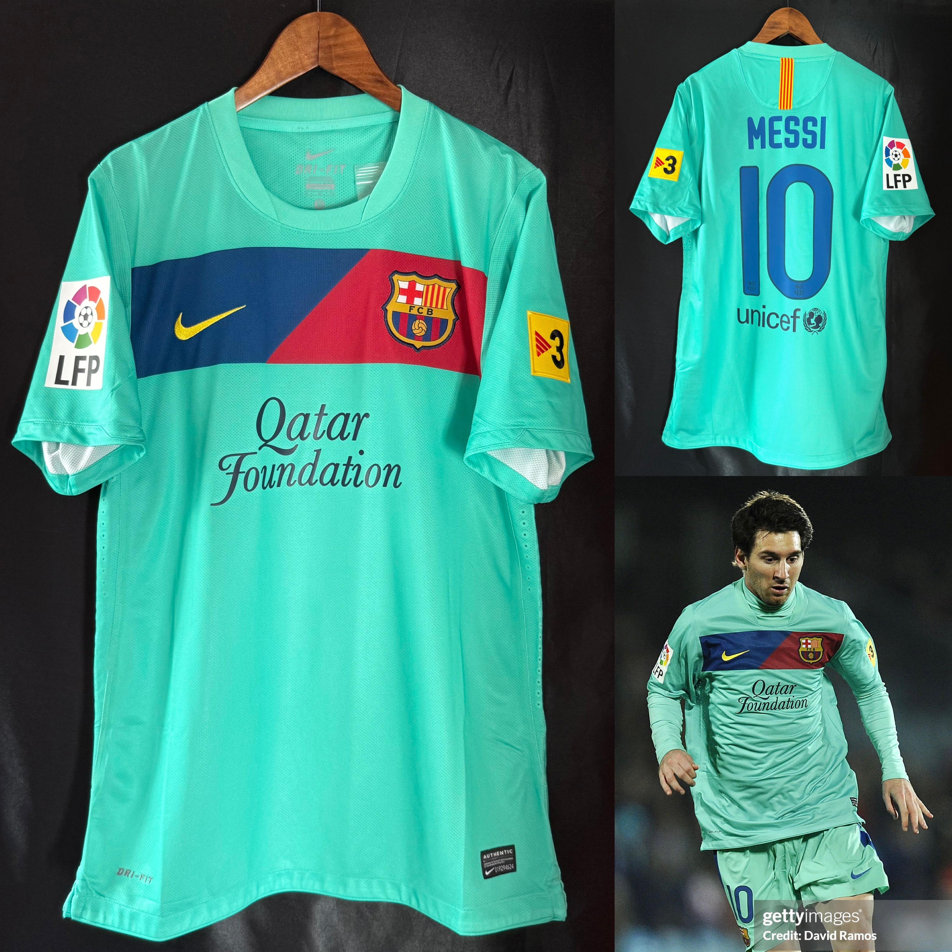 (Player Issue) FC Barcelona 2011-2012 Nike Third Player Issue Shirt #10 MESSI