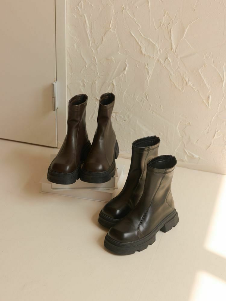 推薦款 加厚底極顯瘦短靴