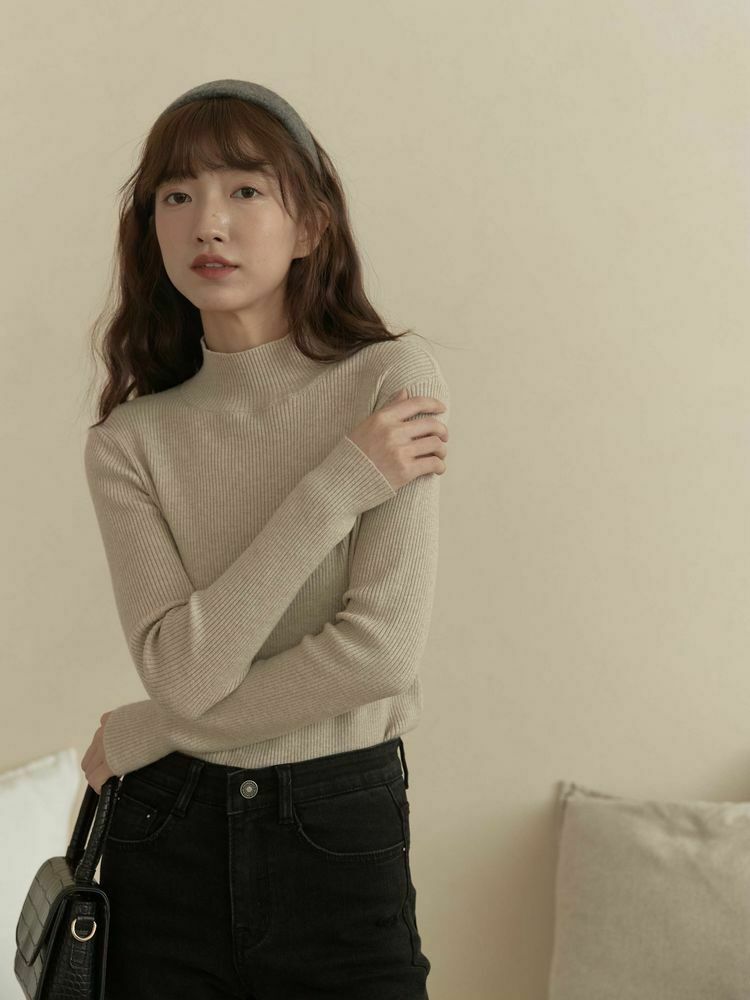 自訂 極軟小高領針織